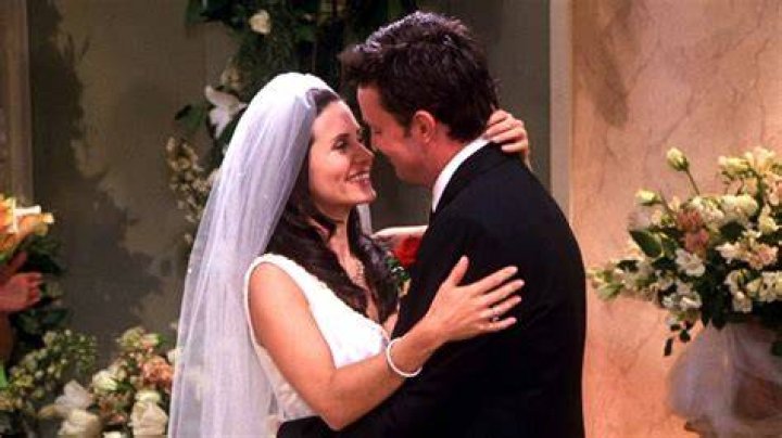 Chandler and Monica on NBC sitcom, Friends