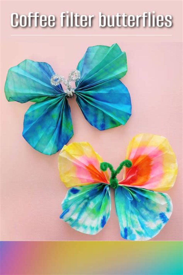 Coffee Filter Butterfly Step 2