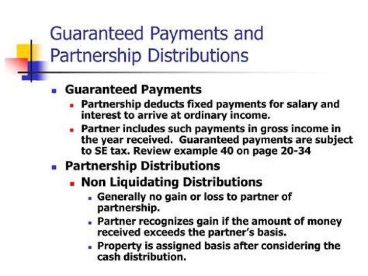 Does guaranteed payments affect partner basis?
