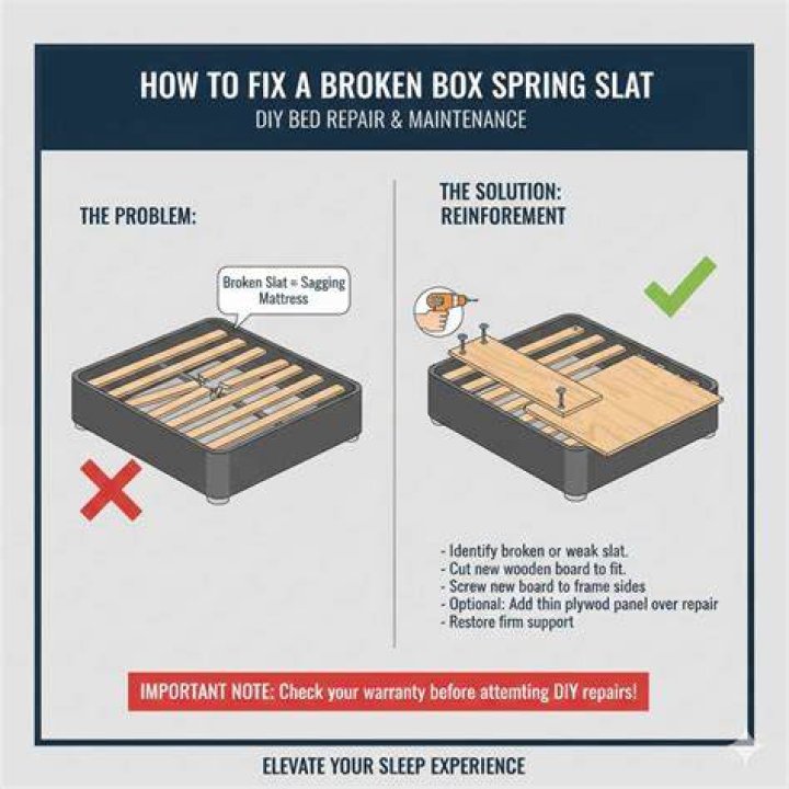 How do you fix a broken box spring?
