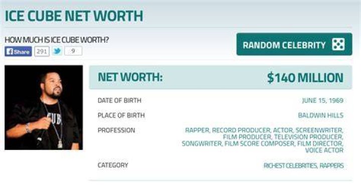 Ice Cube Net Worth Ice Cube Net Worth