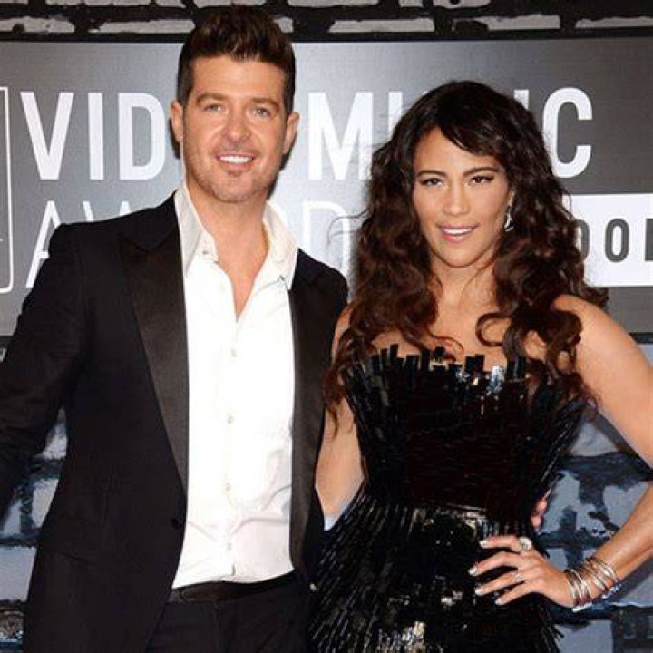 Robin Thicke and Paula Patton in California