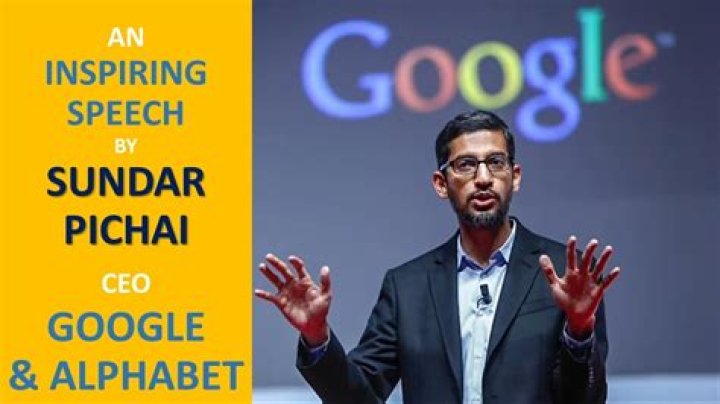 Sundar Pichai Delivering Speech