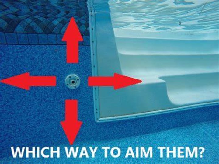 What direction should pool returns face?